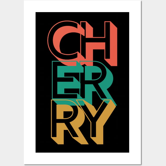 Retro Cherry Wall Art by Rev Store